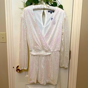 White sequence romper